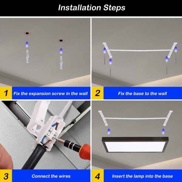 Brilagi - LED Dimbar lampa FRAME SMART LED/30W/230V svart IP44 +Fjärrkontrol