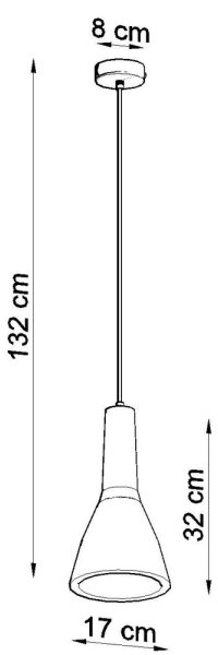 Sollux SL.0280 - Ljuskrona med snöre EMPOLI 1xE27/15W/230V vit