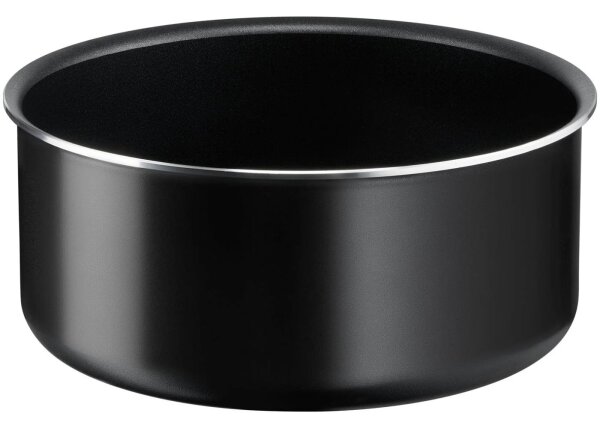 Tefal - Sätt med matlagningsutrustning 10 delar INGENIO EASY COOK & CLEAN BLACK