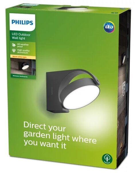 Philips - LED vägglampa för utomhusbruk MIMOSA LED/7W/230V 2700K IP44