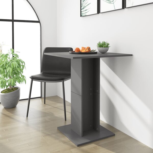 Cafébord grå 60x60x75 cm konstruerat trä