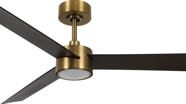 Lucci air 21610549- LED Ljusreglerad fan CLIMATE 12W/230V wenge/guld + +Fjärrkontrol