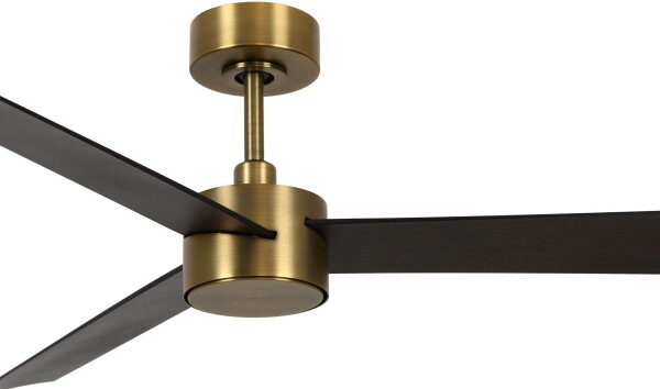 Lucci air 21610549- LED Ljusreglerad fan CLIMATE 12W/230V wenge/guld + +Fjärrkontrol