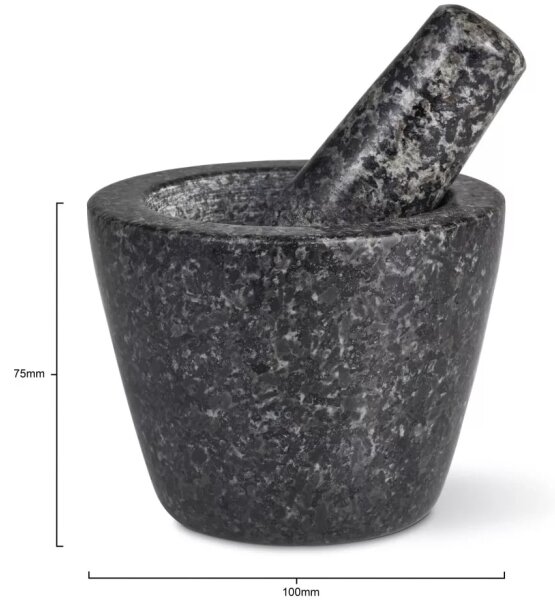 Cole&Mason - Granitmortel med mortelstöt GRANITE diameter 10 cm