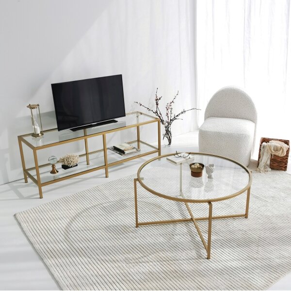 Soffbord GOLD SUN 40x83 cm guld