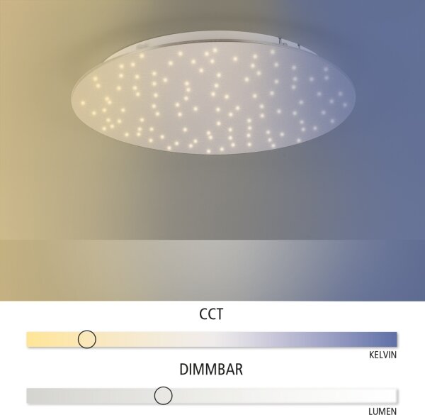 Leuchten Direkt 14673-55 - LED Dimbar belysning SPARKLE LED/18W/230V + Fjärrstyrd