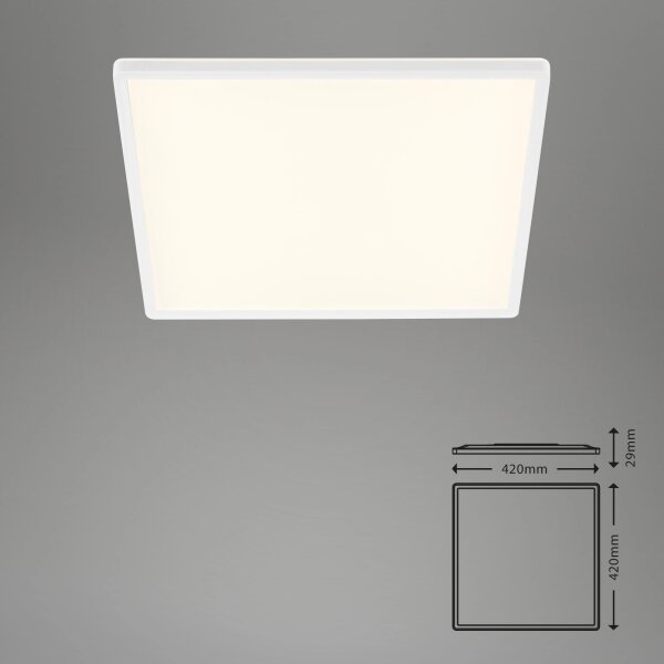 Briloner 7158-416 - LED taklampa SLIM LED/22W/230V 42x42 cm