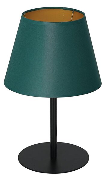 Bordslampa ARDEN 1xE27/60W/230V diameter 20 cm grön/gyllene