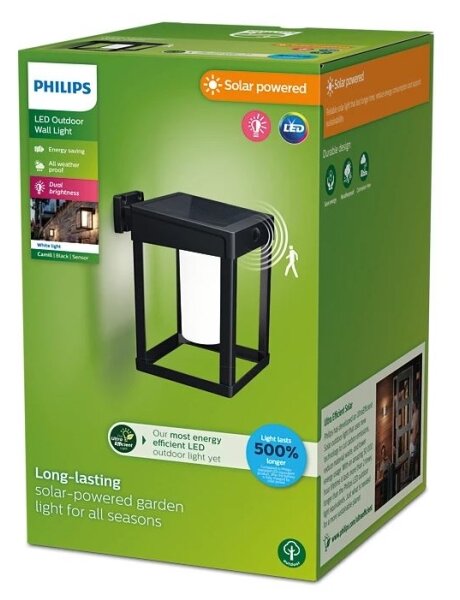 Philips - LED solcell väggbelysning med sensor CAMILL LED/1,4W/3,7V IP44