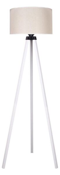 Duolla - Golvlampa 1xE27/60W/230V diameter 44 cm grädde/vit