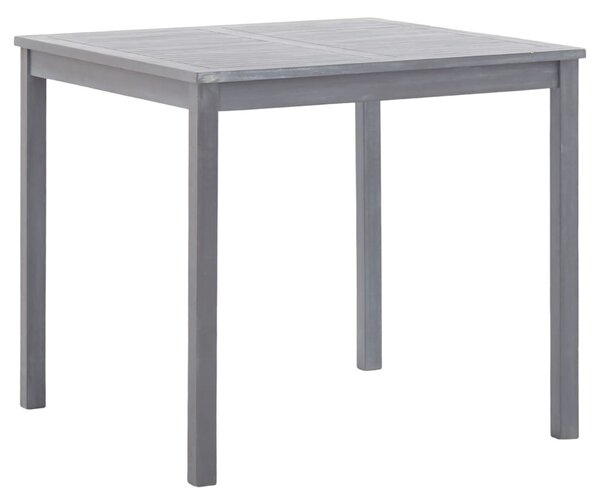 Trädgårdsbord grå 80x80x74 cm massivt akaciaträ