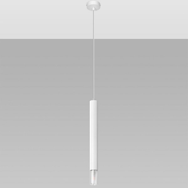 Sollux SL.0957 - Takkkrona på ett snöre VIZIER 1xG9/12W/230V vit