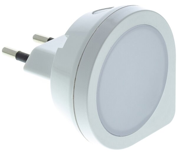 LED Nattlampa med sensor för vägguttag LED/0,4W/230V 3000K vit