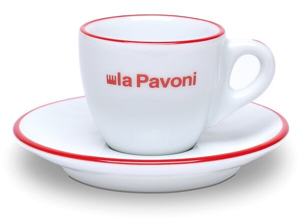 Espressokopp La Pavoni, 7,5 cl, 6-pack, vit