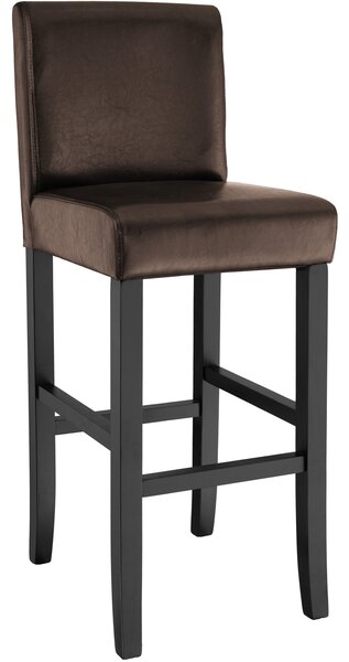 Tectake 400552 barstol i konstläder - brun