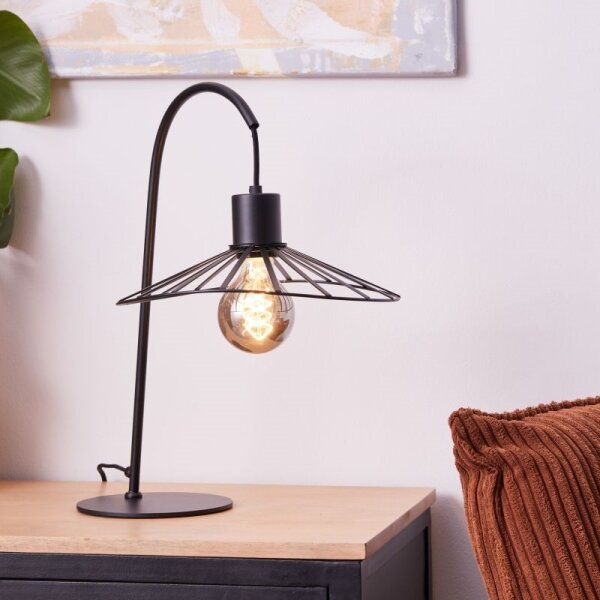 Brilliant - Bordslampa LEIKA 1xE27/52W/230V svart