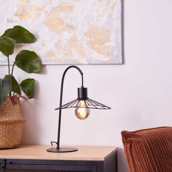 Brilliant - Bordslampa LEIKA 1xE27/52W/230V svart