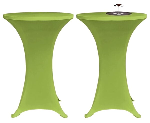 Elastiskt bordsöverdrag 2 st 70 cm grön