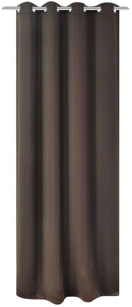 Mörkläggningsgardin med öljetter 270x245 cm brun