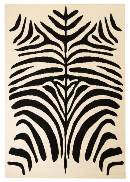 Modern matta zebradesign 80x150 cm beige/svart