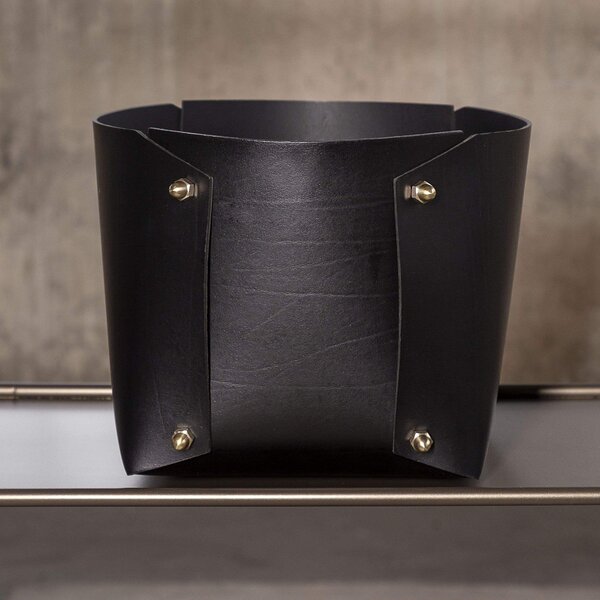 Coco XL Box - Förvaringslåda i läder - Med mässingsdetaljer
