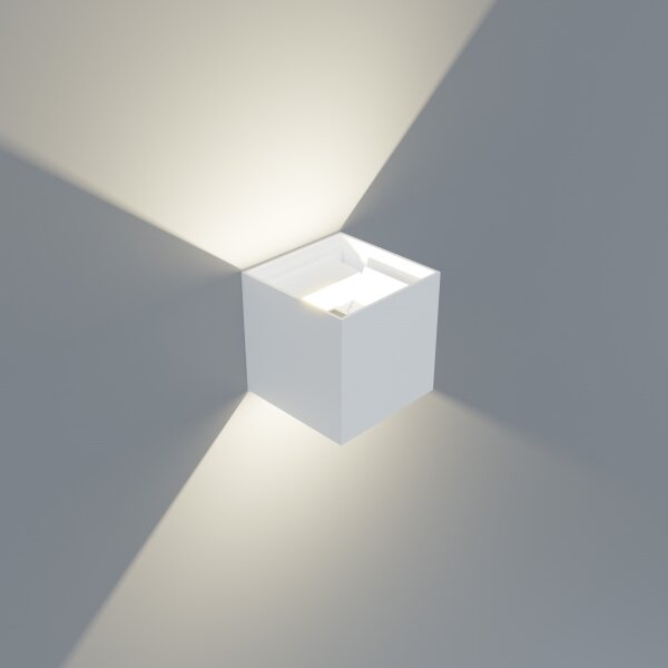 APLED - LED Utomhus Väggbelysning CUBE 2xLED/3W/230V IP65