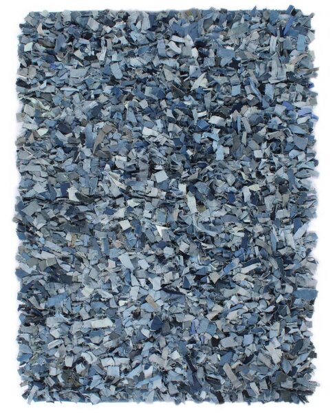 Shaggy-matta denim 80x160 cm blå