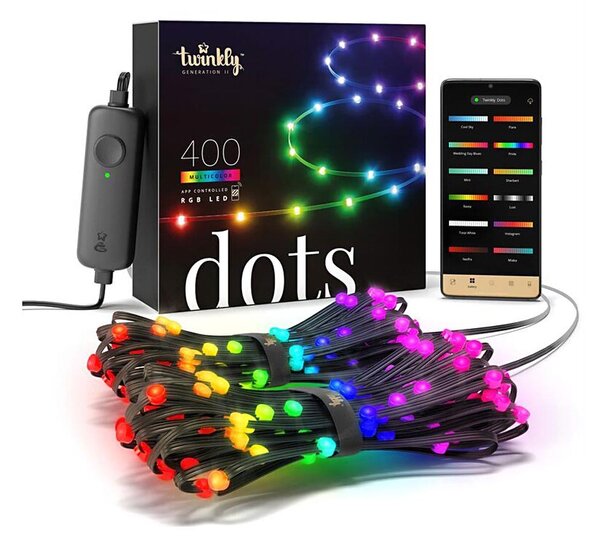 Twinkly TWD400STP-BEU - LED RGB Utomhus ljusreglerad list 400xLED 20m IP44 WiFi