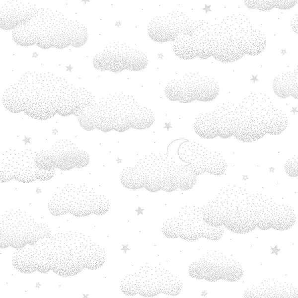Clouds Grey Non Woven / Easy Up-Tapet