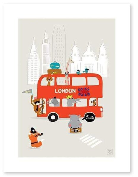 Funny London Poster - 30x40 cm