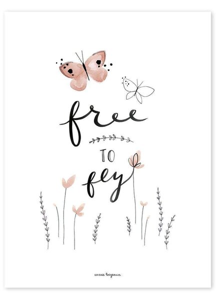 Free To Fly Poster - 30x40 cm