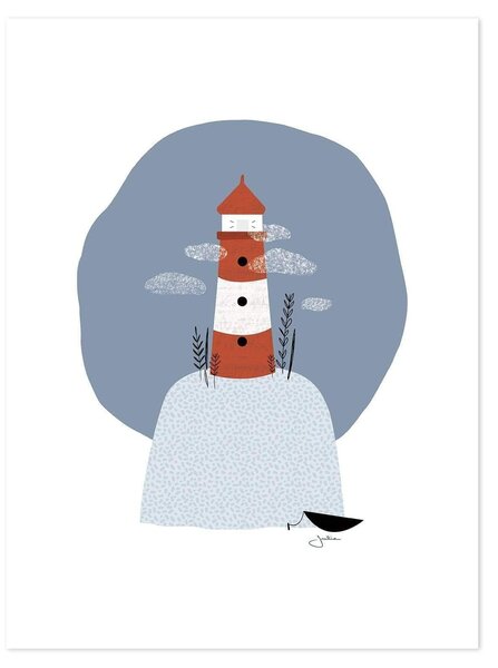 The Lighthouse Poster - 30x40 cm