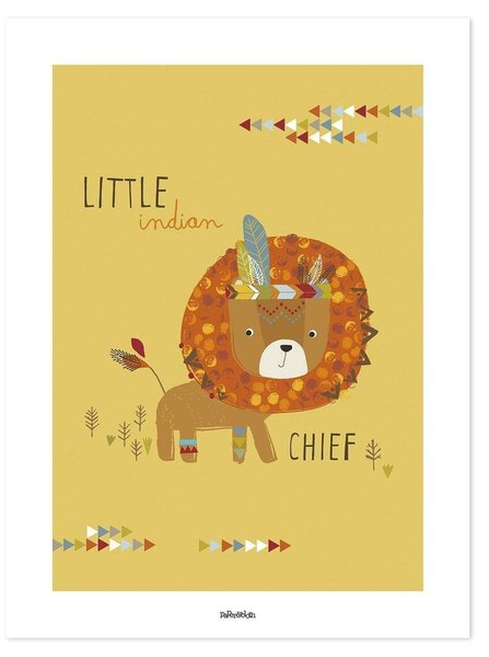 Indians The Little Chief Poster - 30x40 cm