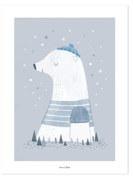 Olaf The Polar Bear Poster - 30x40 cm