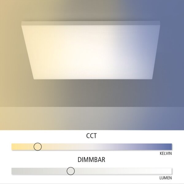 Leuchten Direkt 15552-16-LED Justerbar ljusstyrka taklampa CANVAS LED/40W/230V+på