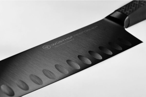 Wüsthof - Kökskniv santoku PERFORMER 17 cm svart