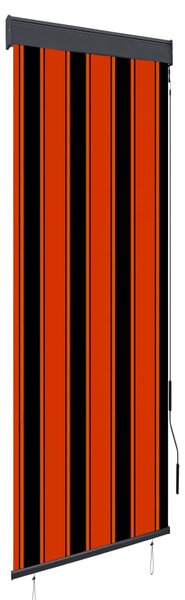 Rullgardin utomhus 60x250 cm orange och brun