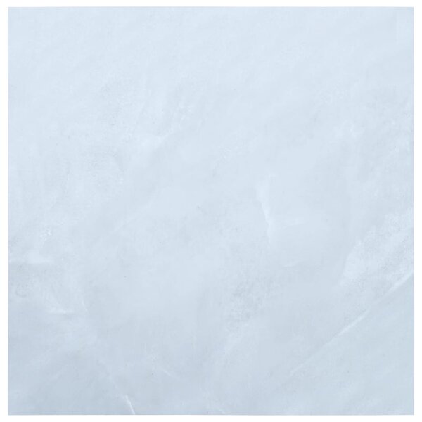 Självhäftande golvplankor 5,11 m² PVC vit marmor