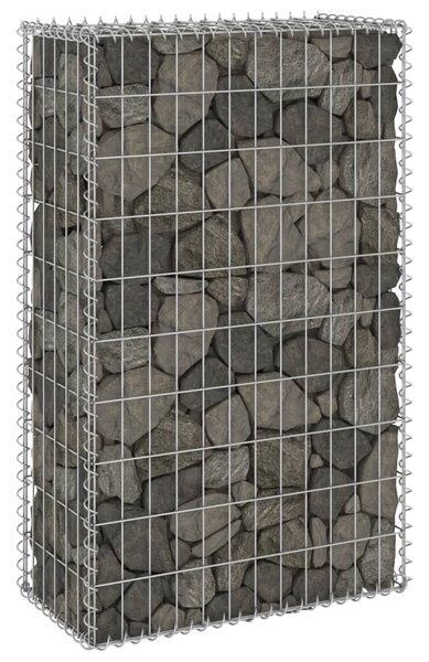 Gabionmur i galvaniserat stål 60x30x100 cm
