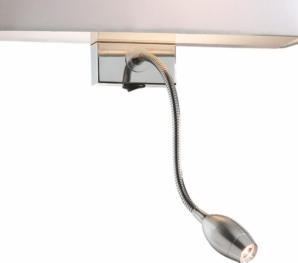 Ideal Lux - LED Flexibel vägglampa HOTEL 1xE27/60W + LED/1,5W/230V