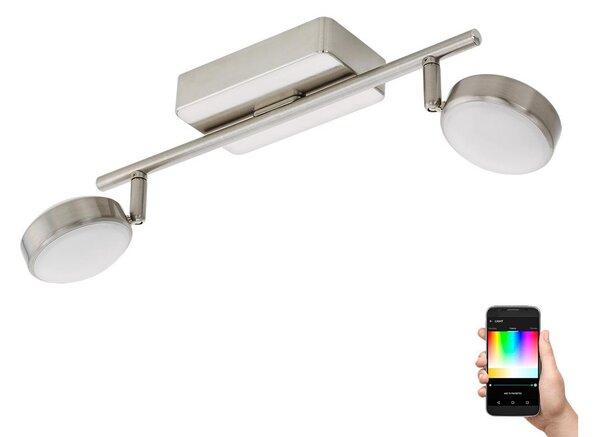 Eglo 97715 - LED RGB Dimbar spotlight CORROPOLI-C 2xLED/5W/230V