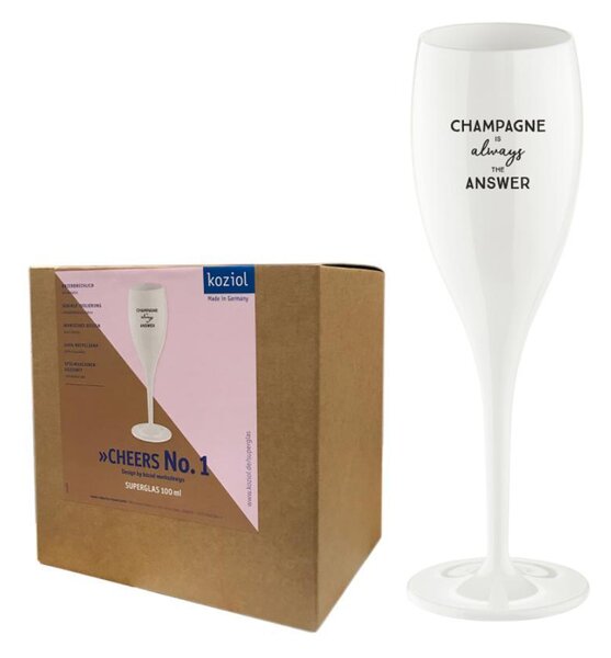 CHEERS Champagneglas - Champagne is the answer - 6-pack