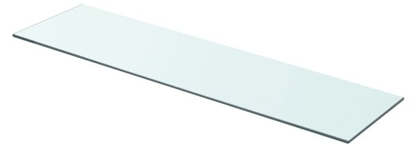 Hyllplan glas genomskinlig 80x20 cm