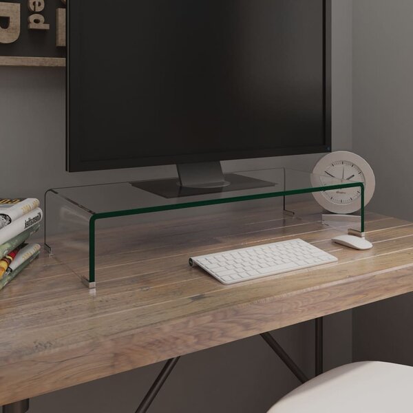 TV-bord klarglas 70x30x13 cm