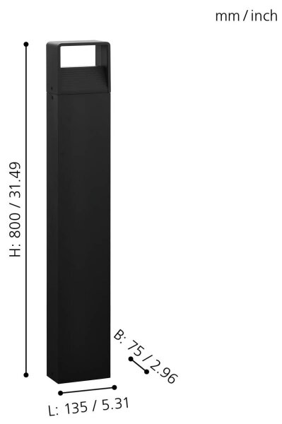 Eglo 98272 - LED Utomhuslampa DONINNI LED/5W/230V IP44