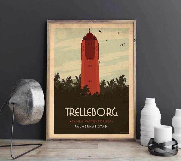 Trelleborg - Art deco poster - 30x40