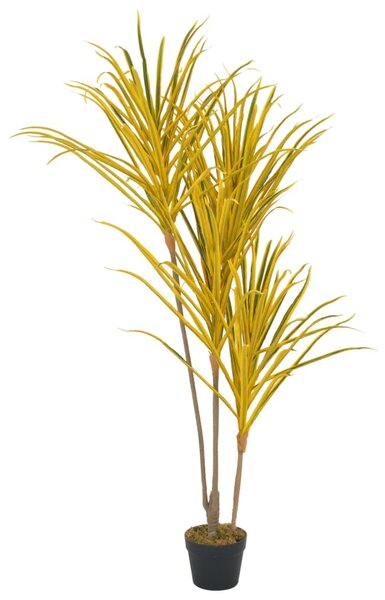 Konstväxt Dracaena med kruka 125 cm gul
