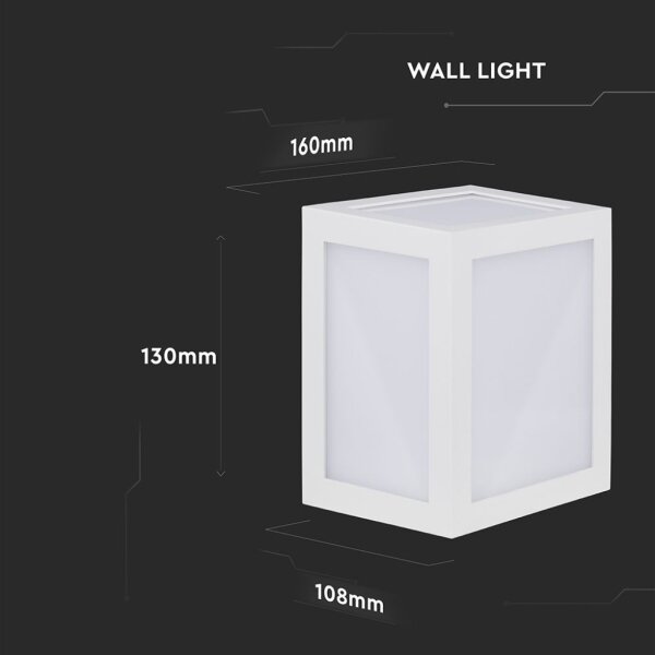 LED vägglampa för utomhusbruk LED/12W/230V IP65 4000K vit