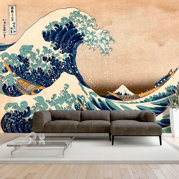 Fototapet - Hokusai: The Great Wave off Kanagawa (Reproduction) - 200x140
