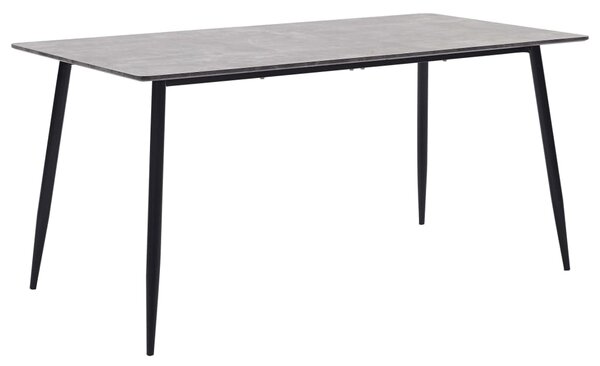 Matbord grå 140x70x75 cm MDF